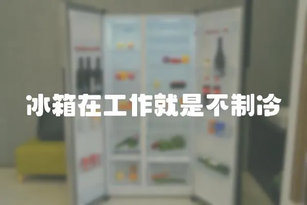 冰箱在工作就是不制冷