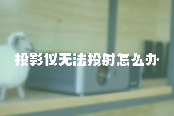 投影儀無法投射怎么辦