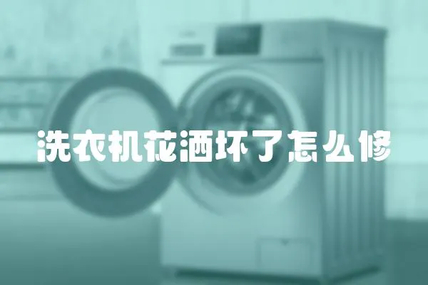 洗衣機花灑壞了怎么修
