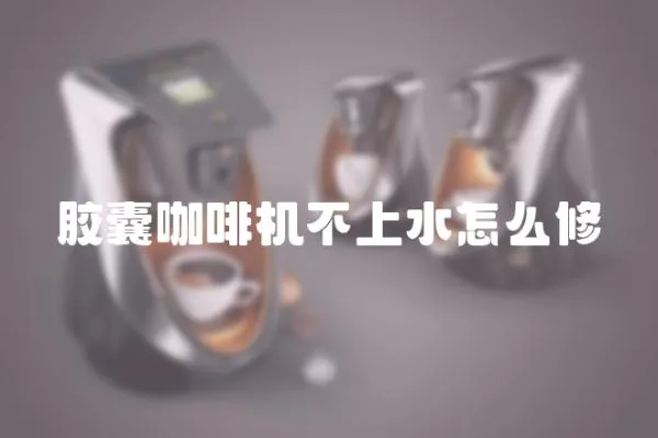 膠囊咖啡機不上水怎么修