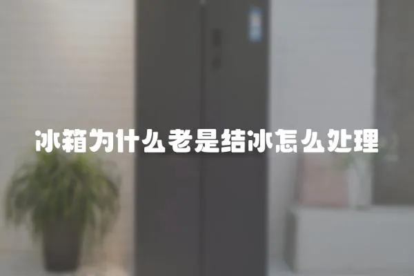 冰箱為什么老是結冰怎么處理