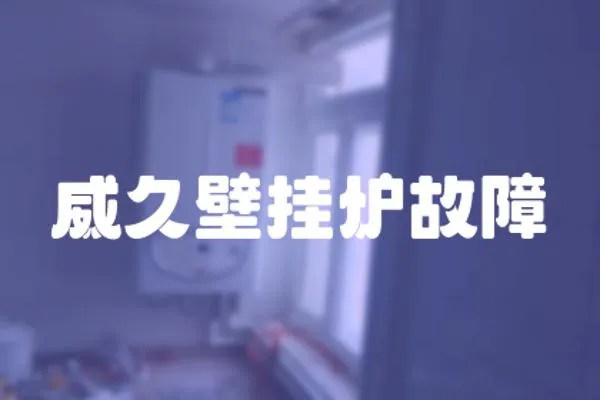 威久壁掛爐故障