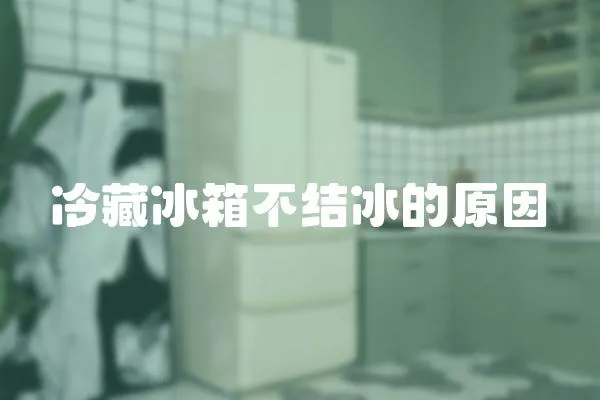 冷藏冰箱不結冰的原因