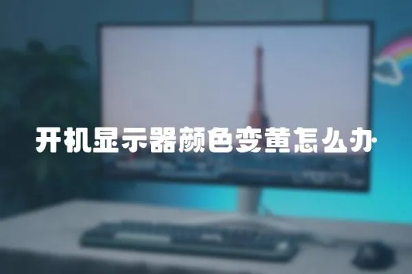 開機顯示器顏色變黃怎么辦