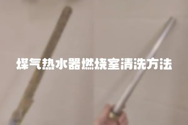 煤氣熱水器燃燒室清洗方法