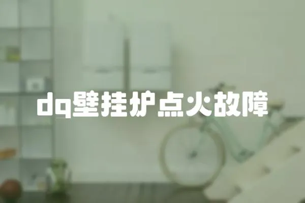 dg壁掛爐點火故障