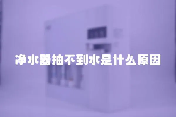 凈水器抽不到水是什么原因