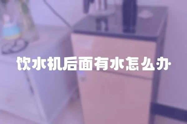飲水機后面有水怎么辦