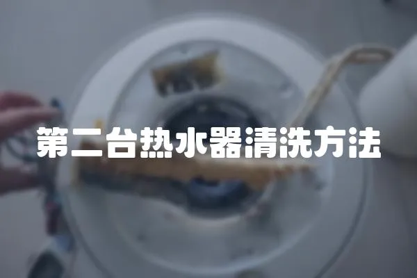 第二臺熱水器清洗方法