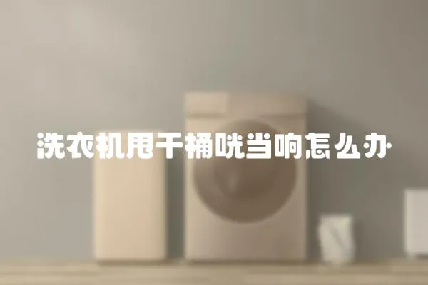 洗衣機甩干桶咣當響怎么辦