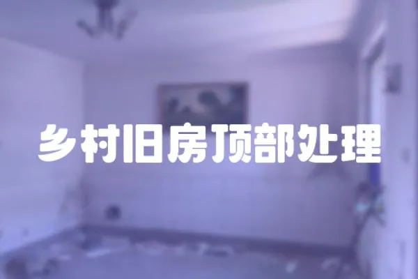 鄉村舊房頂部處理