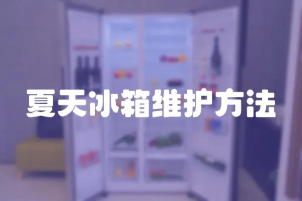 夏天冰箱維護方法
