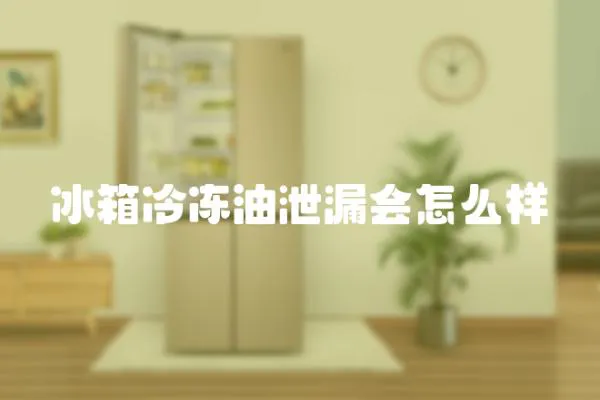 冰箱冷凍油泄漏會怎么樣