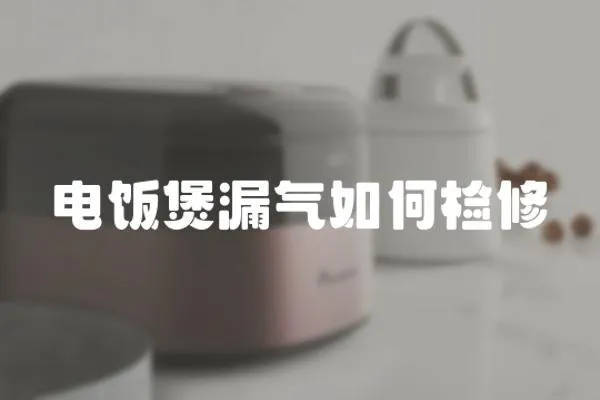 電飯煲漏氣如何檢修