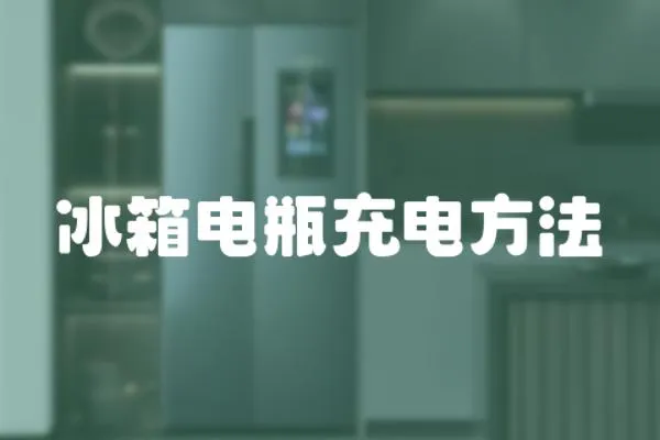 冰箱電瓶充電方法