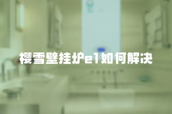 櫻雪壁掛爐e1如何解決
