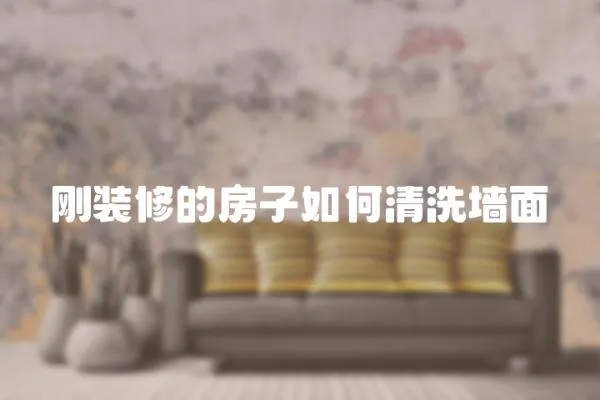 剛裝修的房子如何清洗墻面
