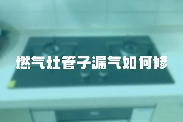 燃氣灶管子漏氣如何修