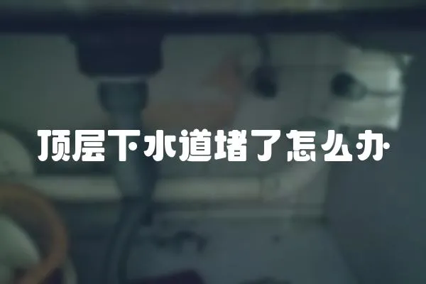 頂層下水道堵了怎么辦