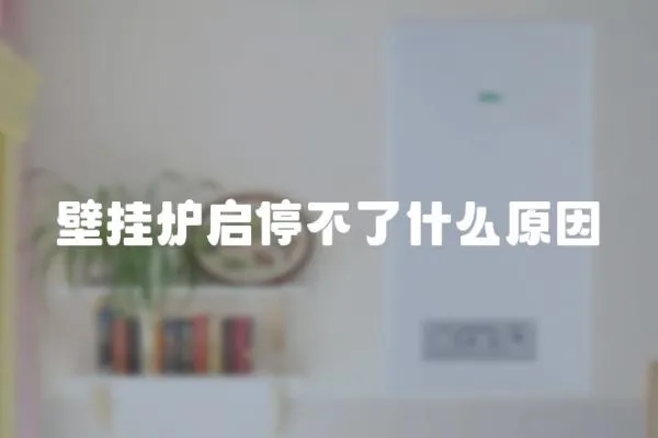 壁掛爐啟停不了什么原因