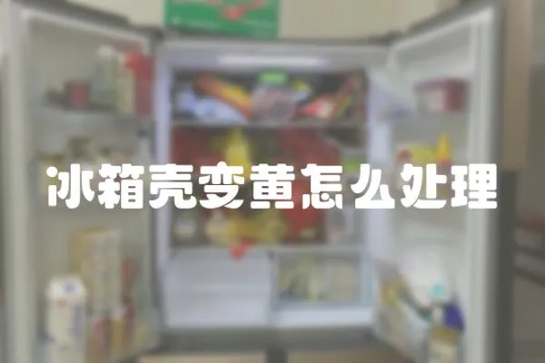 冰箱殼變黃怎么處理