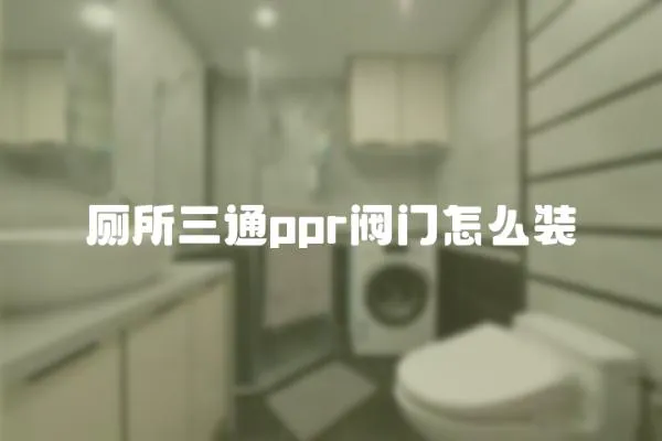廁所三通ppr閥門怎么裝