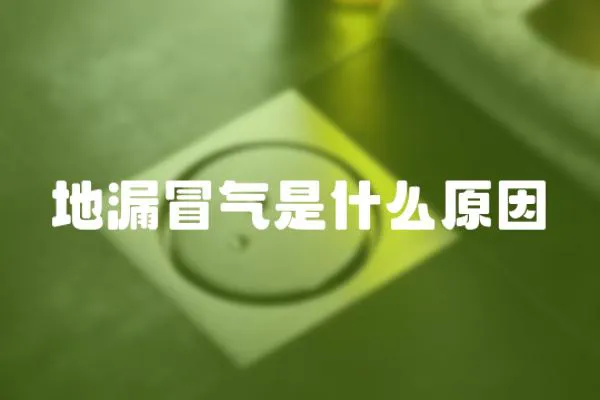 地漏冒氣是什么原因