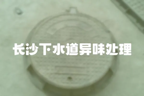 長沙下水道異味處理