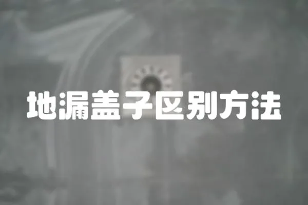 地漏蓋子區別方法