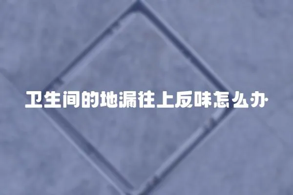 衛生間的地漏往上反味怎么辦