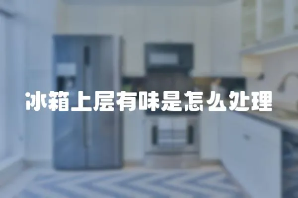 冰箱上層有味是怎么處理