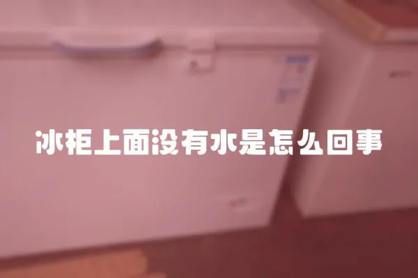 冰柜上面沒有水是怎么回事