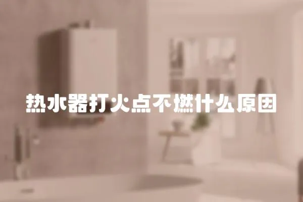 熱水器打火點(diǎn)不燃什么原因