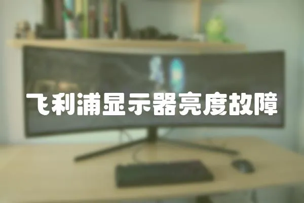 飛利浦顯示器亮度故障