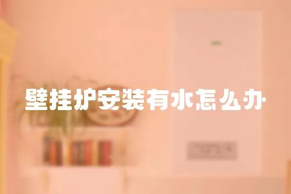 壁掛爐安裝有水怎么辦