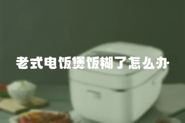 老式電飯煲飯糊了怎么辦
