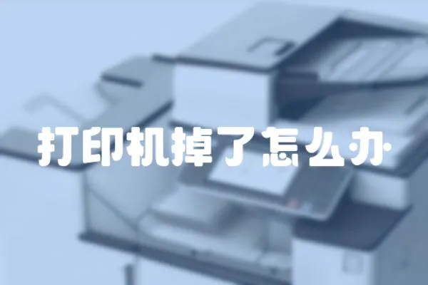 打印機掉了怎么辦