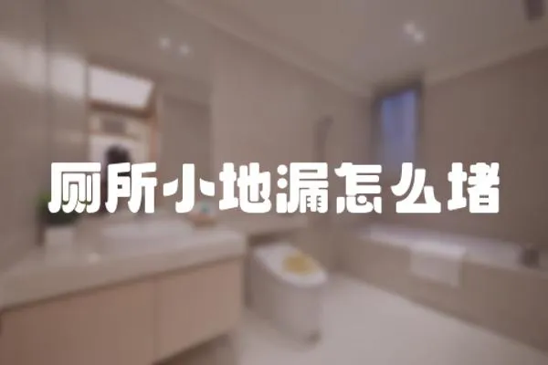 廁所小地漏怎么堵