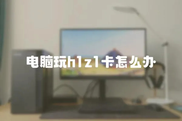 电脑玩h1z1卡怎么办