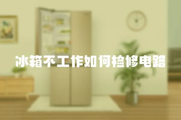 冰箱不工作如何檢修電路
