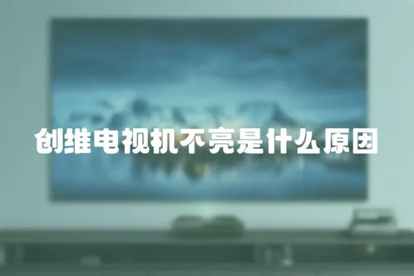 創維電視機不亮是什么原因