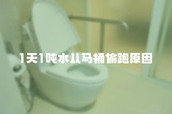 1天1噸水從馬桶偷跑原因
