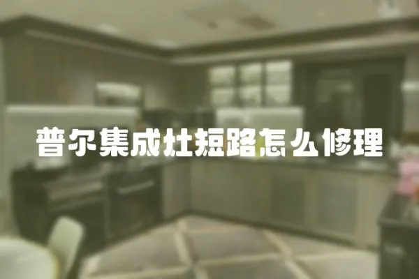 普爾集成灶短路怎么修理