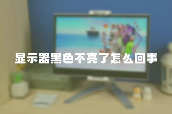 顯示器黑色不亮了怎么回事