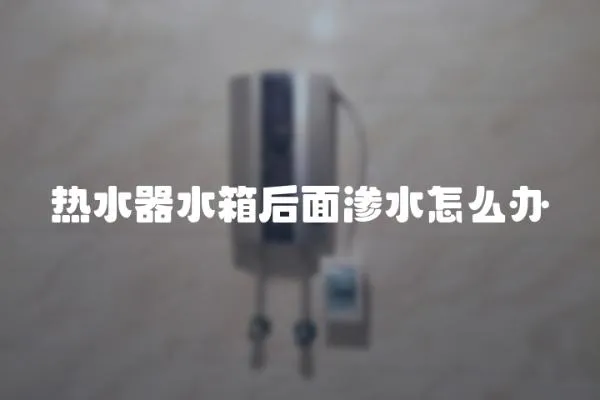 熱水器水箱后面滲水怎么辦