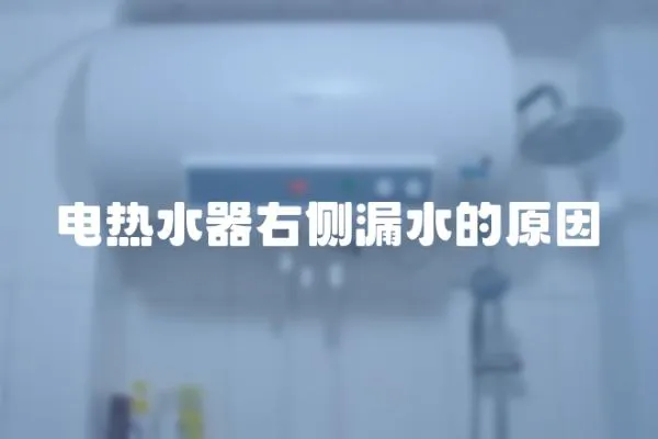 電熱水器右側漏水的原因
