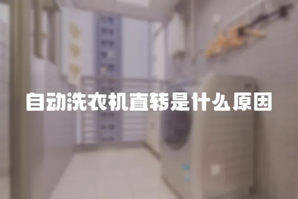 自動洗衣機直轉是什么原因