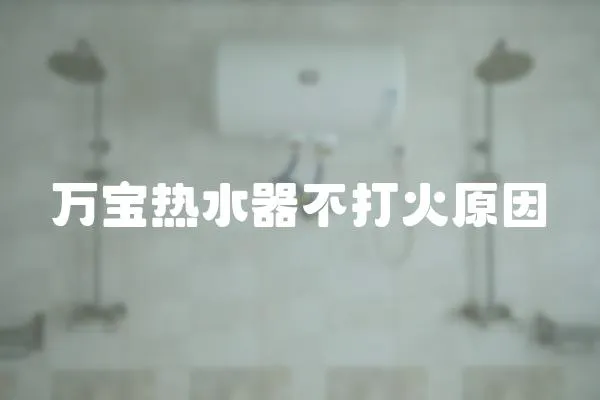 萬寶熱水器不打火原因