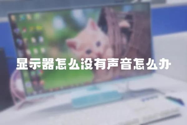 顯示器怎么沒有聲音怎么辦