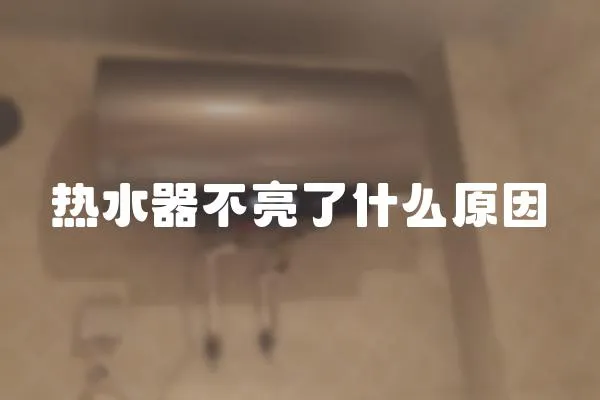 熱水器不亮了什么原因